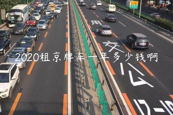 2020租京牌车一年多少钱啊