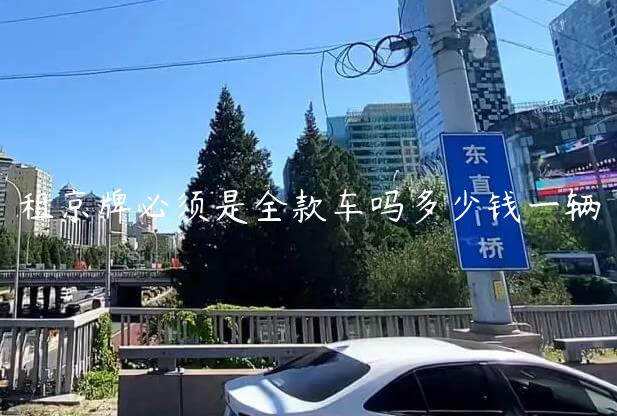 租京牌必须是全款车吗多少钱一辆