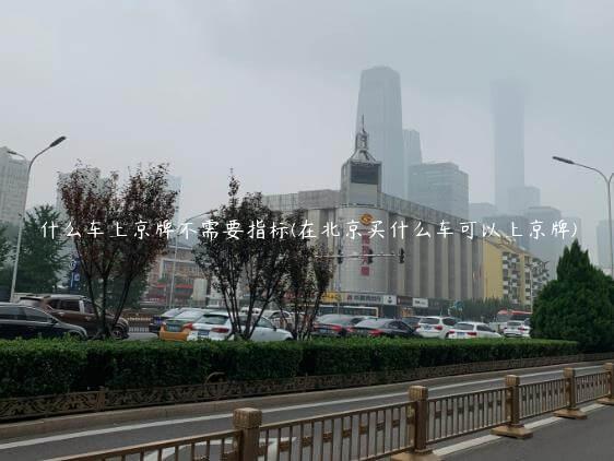 什么车上京牌不需要指标(在北京买什么车可以上京牌)