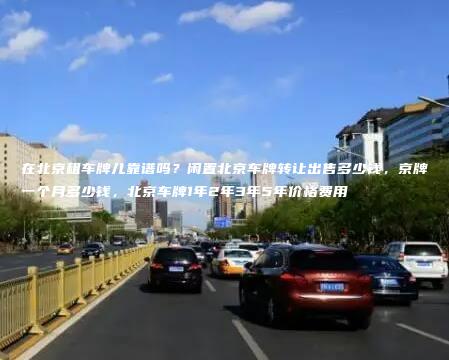 在北京租车牌儿靠谱吗？闲置北京车牌转让出售多少钱，京牌一个月多少钱，北京车牌1年2年3年5年价格费用